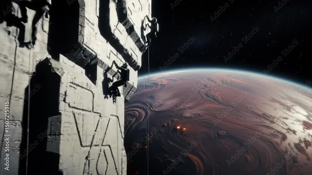 Sci fi space futuristic astronaut exoplanet spacecraft