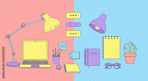 set of icons for sewing