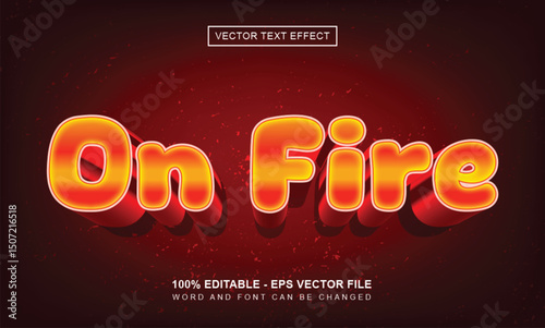 On fire Text Effect