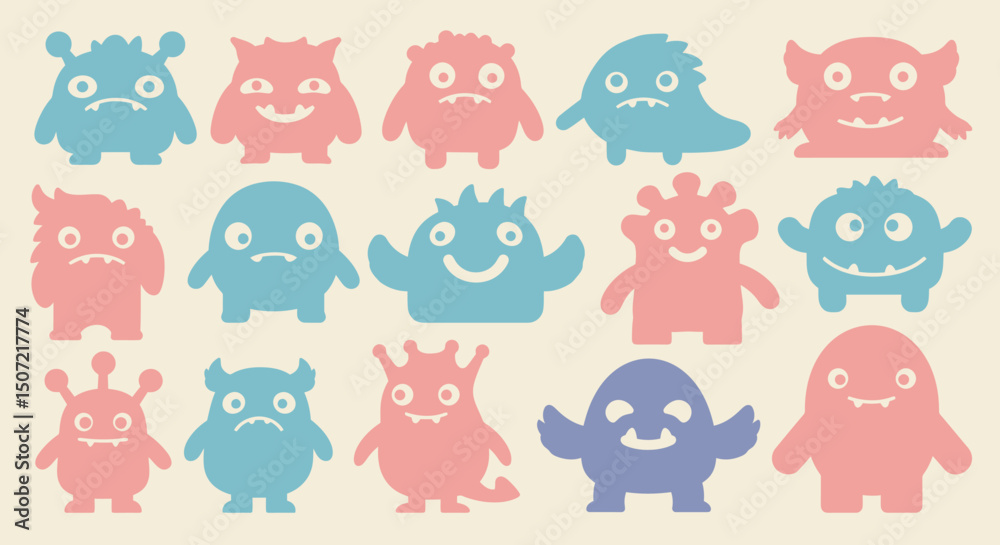 Fototapeta premium seamless pattern with funny animals