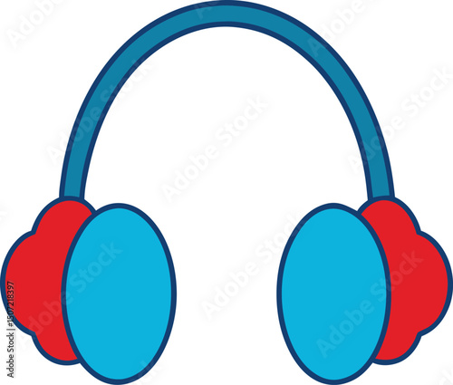Fluffy Earmuffs icon vector
