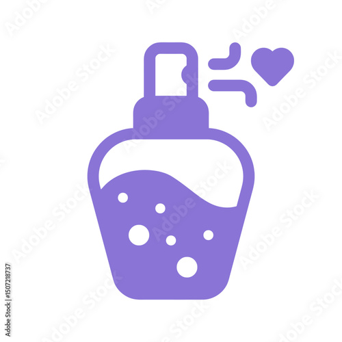 perfume-bottle-heart-vector purple icon