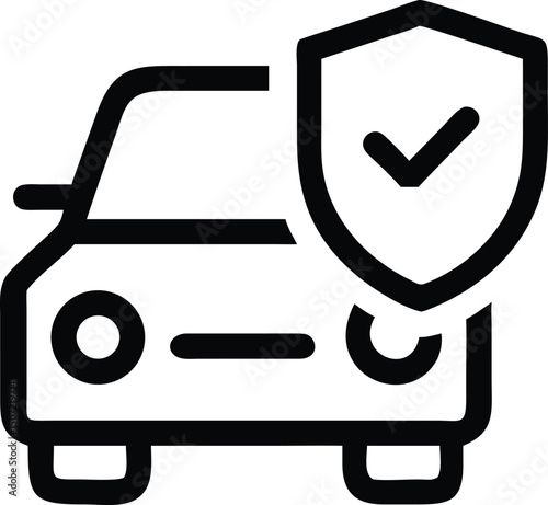Car Insurance Agent Icon – Vector Illustration for Insurance Concept and Design