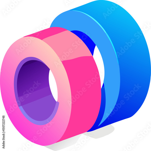 roll of colored paper cos tip 