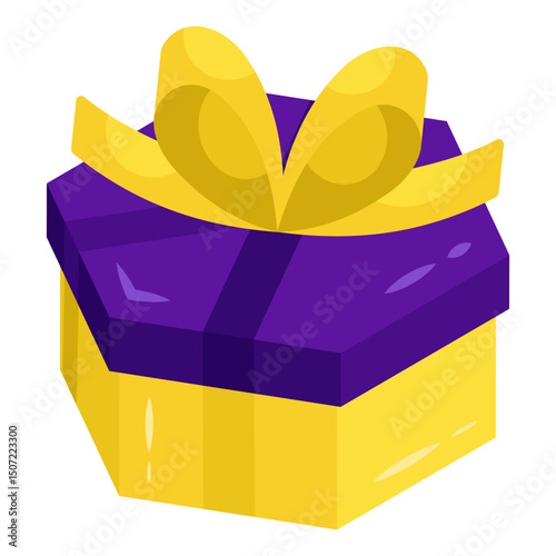 An icon design of gift box