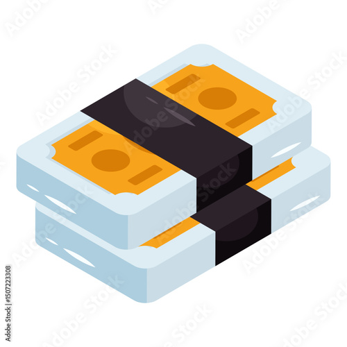 A perfect design icon of banknotes