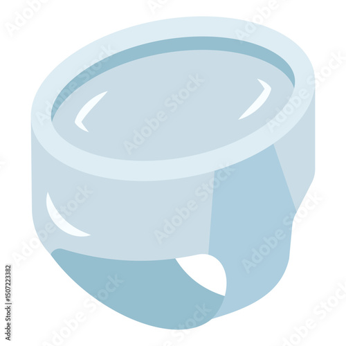 Icon of underwear in isometric design 