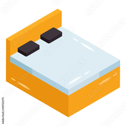 Premium download icon of bed