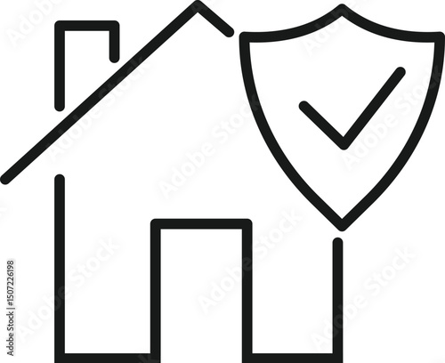 Protect home icon. home care con. home protection icon vector