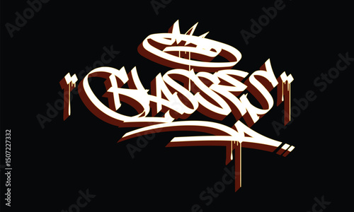 GLASSES lettering custom style design
