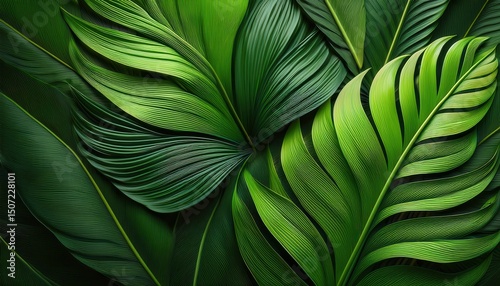 Tropical Lush Green Foliage