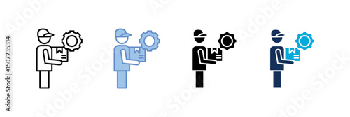 Delivery Worker Icon