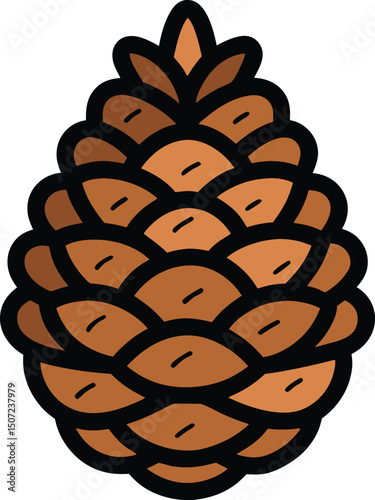 Pine Cone icon vector