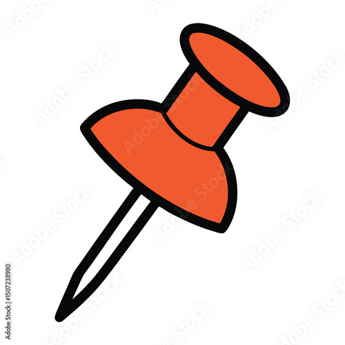Push Pin icon vector