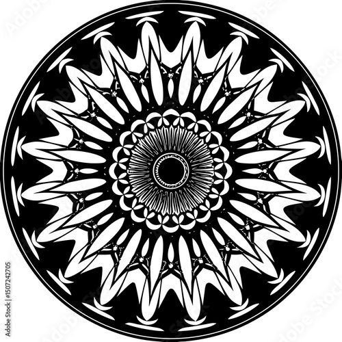 mandala round ornament