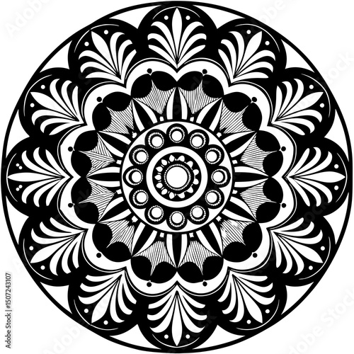 mandala round ornament