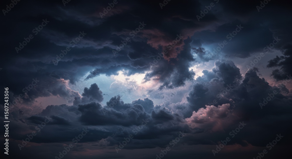 Naklejka premium Dramatic Sky with Clouds