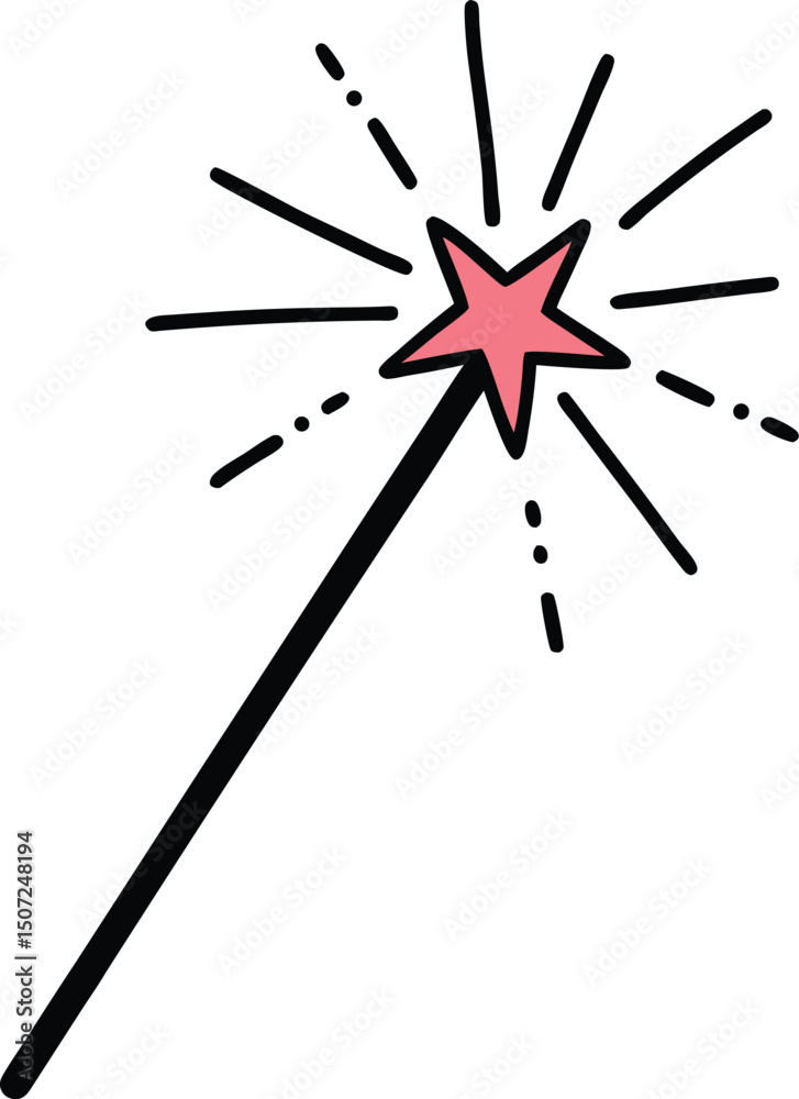 Magic Wand icon vector
Magic Wand icon vector