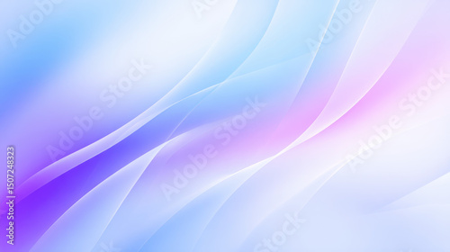 Abstract digital waves and ribbons in blue, pink, and purple hues, blending seamlessly into a smooth and glossy background, highlighting futuristic and artistic design elements.