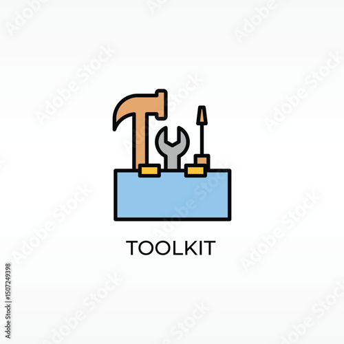 Toolkit Vector, Icon Or Logo Sign Isolated Symbol Illustration