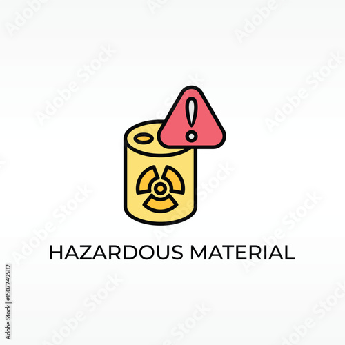 Hazardous Material Vector, Icon Or Logo Sign Isolated Symbol Illustration
