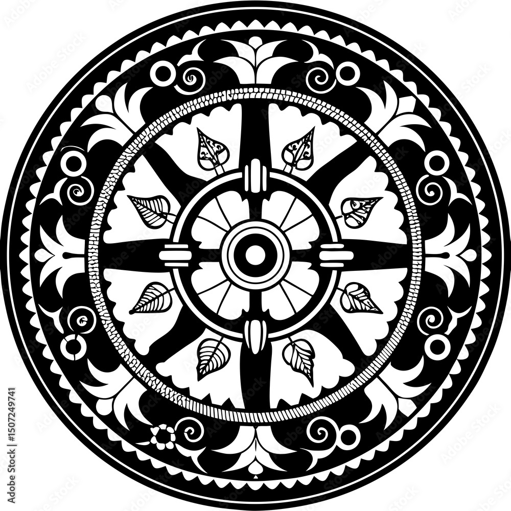 Obraz premium mandala round ornament