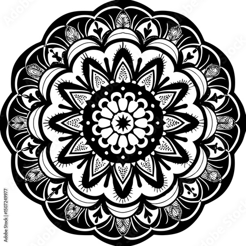 mandala round ornament