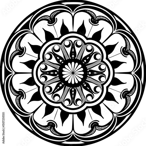 mandala round ornament