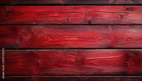 Red Wooden Texture
