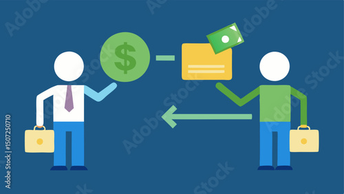 Cash Transaction A graphical exchange of cash for data illustrating the sale of stolen identities with dollar bills changing hands.
