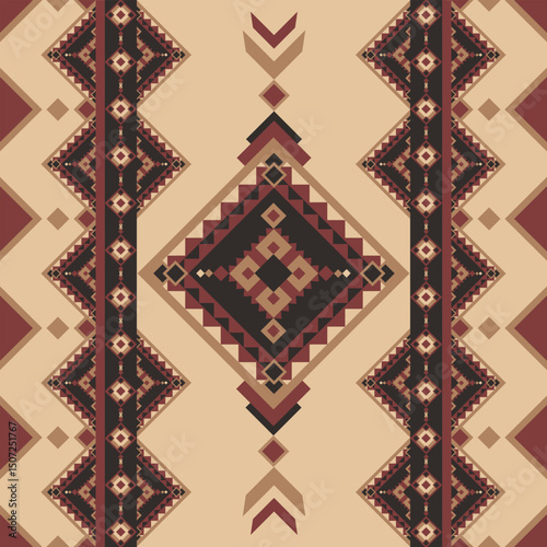 Thai Geometric pattern, Ethnic, Silk, Thai silk, Seamless pattern, Native, Background, Wallpaper, Aztec, Tribal, Hmong.