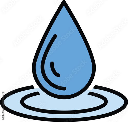 vector water drop icon