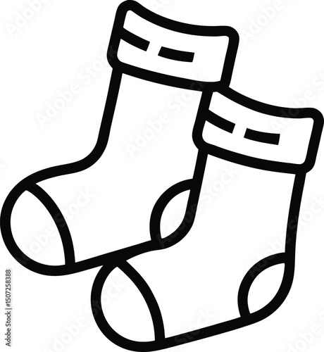 Christmas socks vector illustration