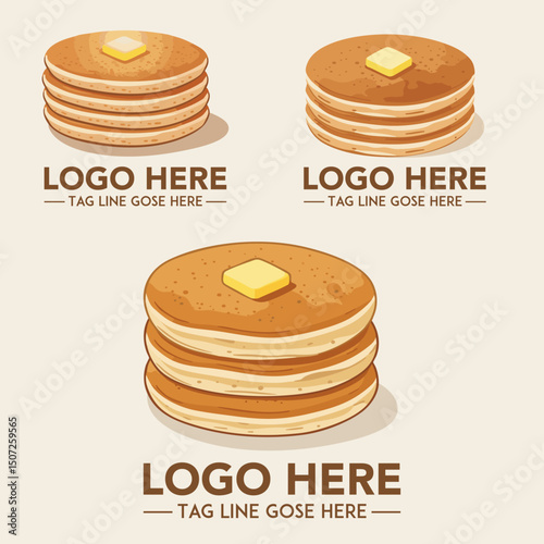 tack of Pancakes Logo set