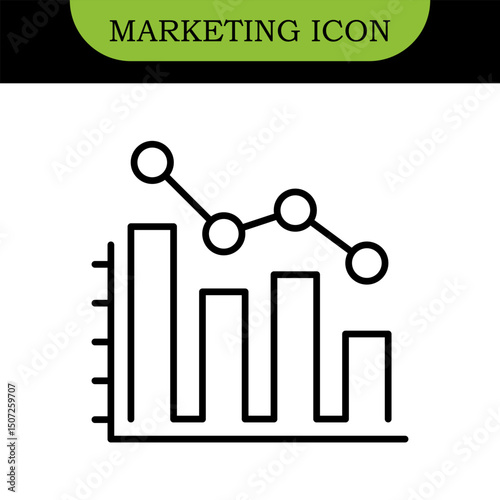 Digital Marketing Line Editable Icons set. Vector illustration in modern thin line style of online business related icons: advertisement, sales, content analysis, and more