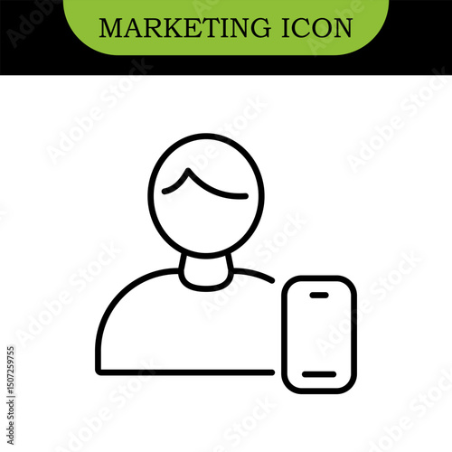 Digital Marketing Line Editable Icons set. Vector illustration in modern thin line style of online business related icons: advertisement, sales, content analysis, and more