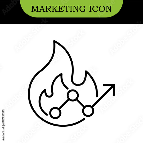 Digital Marketing Line Editable Icons set. Vector illustration in modern thin line style of online business related icons: advertisement, sales, content analysis, and more