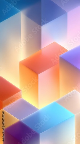 The hope of a life in lines: enlightenment, tranquility, elegance, three-dimensionality, minimalist lines, simple geometric puzzle lines, three-dimensional light and shadow, 4k wallpaper