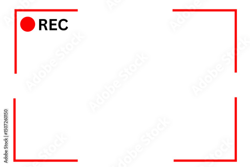 Framed image for recording purposes, often used for video, with the word "REC" and a red dot signifying recording in progress. The image is used to illustrate video recording.

