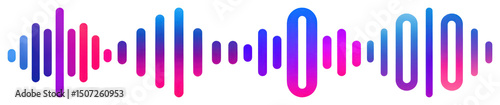 PNG Vibrant audio waveform design, element set on transparent background