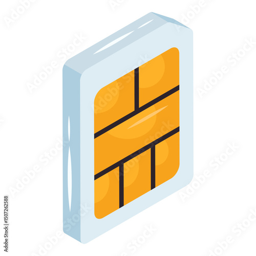 A creative design icon of mobile sim 