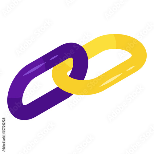 Modern design icon of chain link 