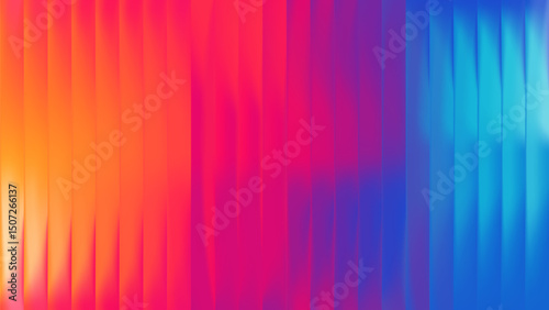 Gradient Background Abstract Glass Neon Fractal Blur Pattern. Blue Aura Glossy mesh hologram effect with multicolored fluid distortion. Neon poster wallpaper featuring soft prism light.