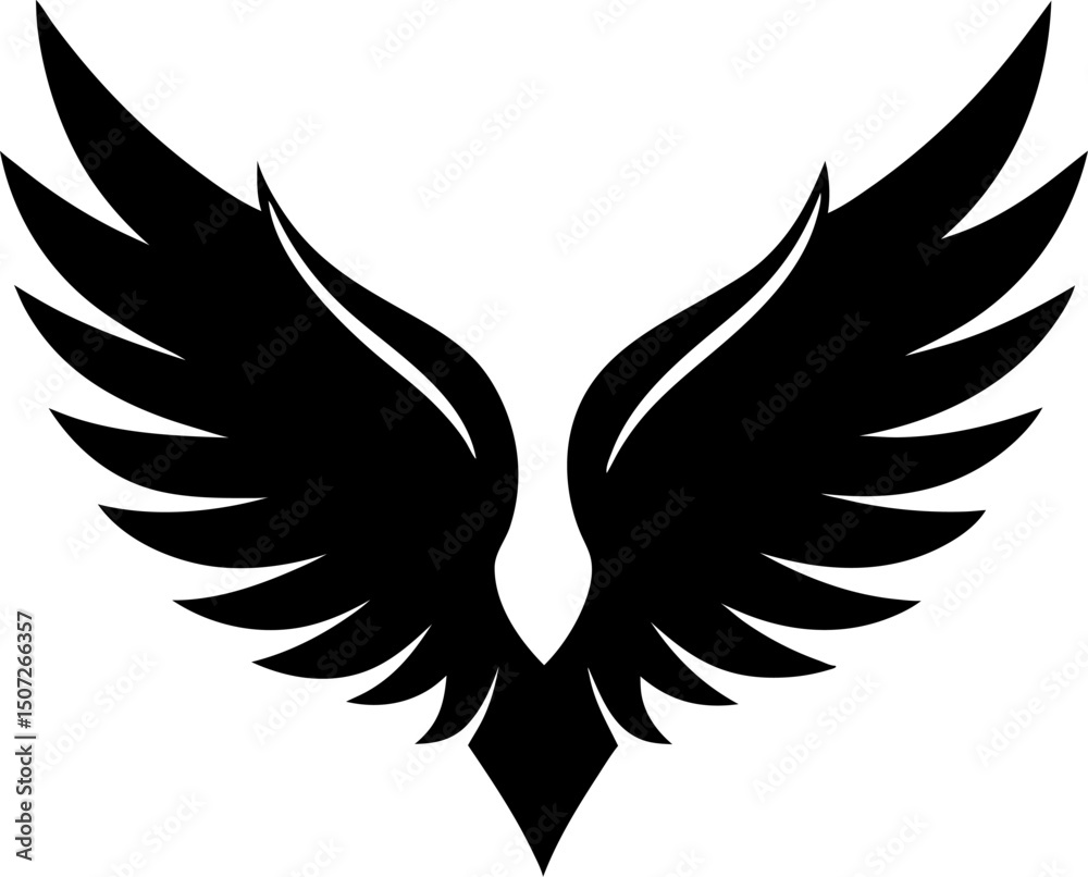 Obraz premium wings vector illustration