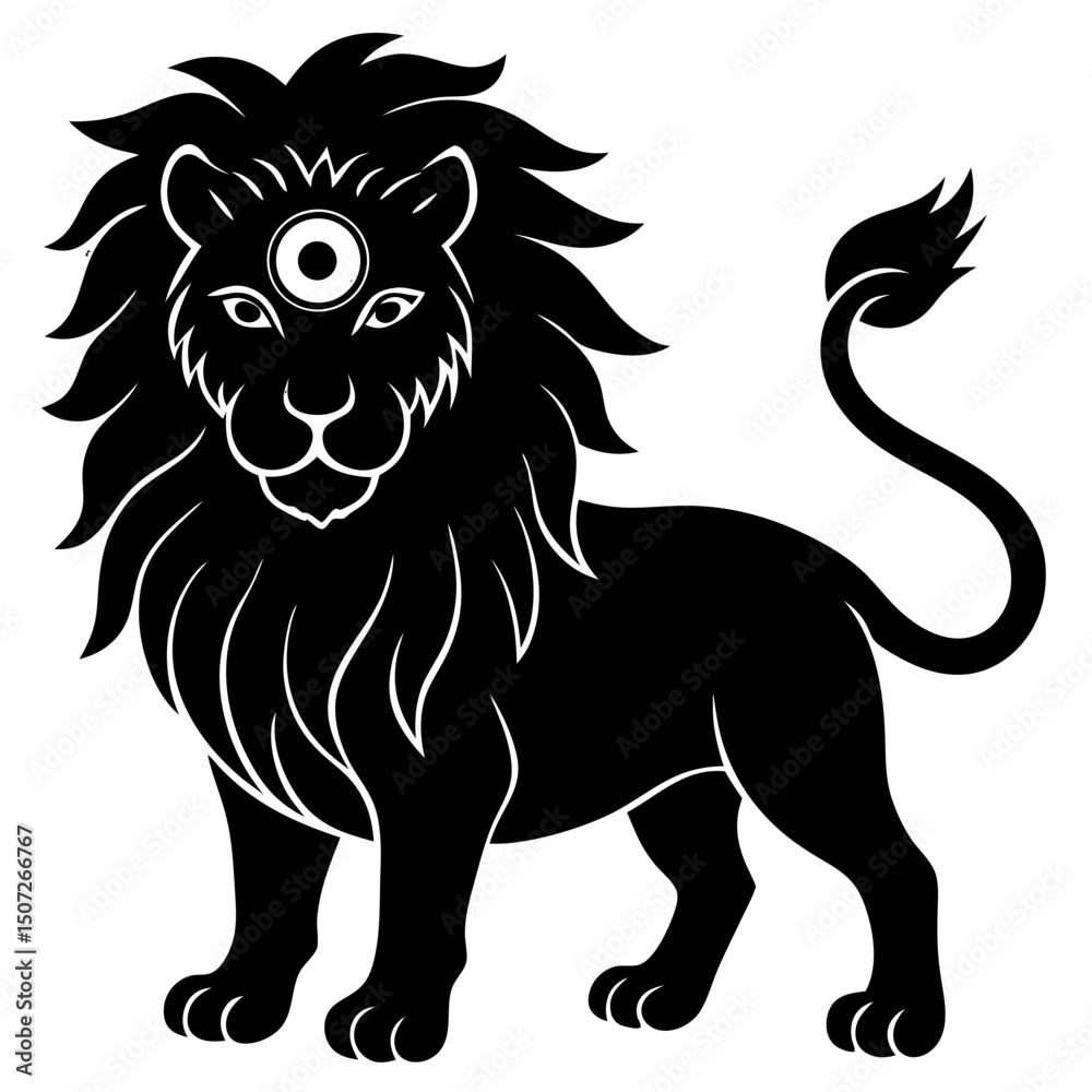Obraz premium lion vector illustration