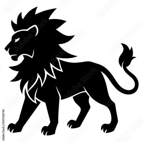 lion vinyl ready vector illustration