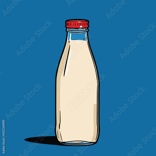 milk bottle vector art for design needs