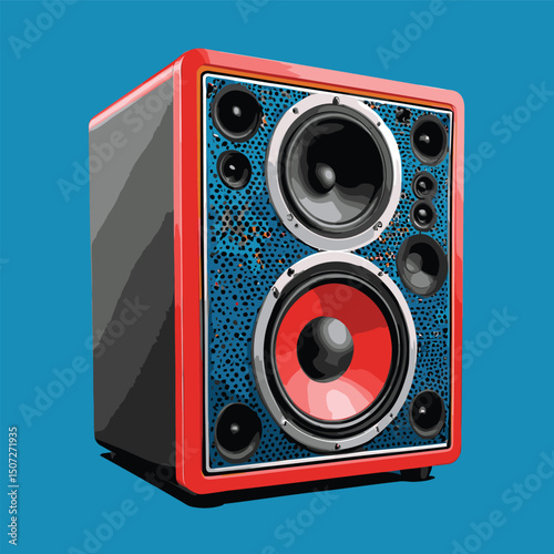 speaker sound system vector art for design needs