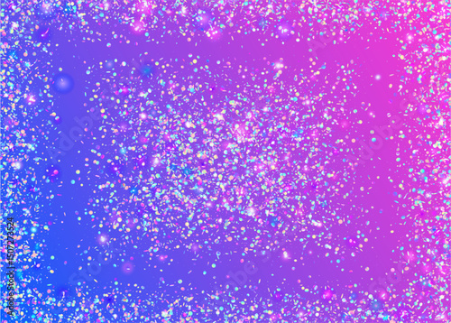 Unicorn Serpentine. Digital Ribbon. Carnaval Paper. Disco Isolated Explosion. Pink Laser Glitter. Light Texture. Festive Tinsel. Falling Design. Blue Unicorn Serpentine