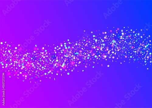 Festive Serpentine. Cristal Ribbon. Falling Design. 3d Surprise Template. Blue Laser Tinsel. Carnaval Burst. Light Concept. Carnival Effect. Pink Festive Serpentine